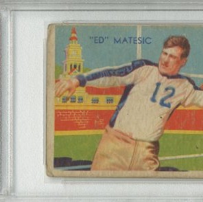 1935 National Chicle #4 Ed Matesic RC