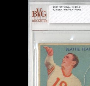 1935 National Chicle #23 Beattie Feathers RC