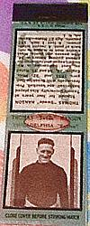 1936 Diamond Matchbooks #33 Swede Hanson