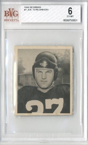 1948 Bowman #1 Joe Tereshinski RC