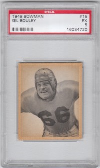1948 Bowman #15 Gil Bouley SP RC front image