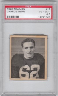 1948 Bowman #17 Charley Trippi RC front image