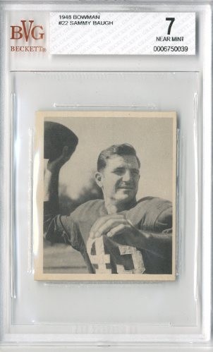 1948 Bowman #22 Sammy Baugh RC