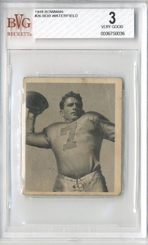 1948 Bowman #26 Bob Waterfield RC