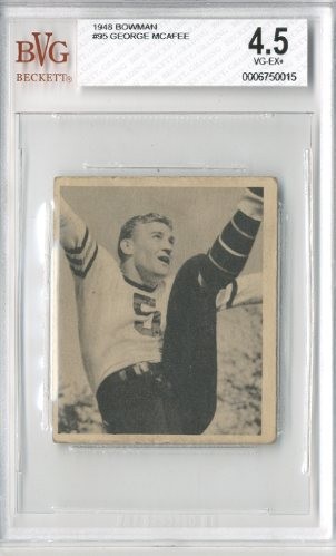 1948 Bowman #95 George McAfee RC