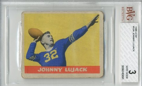 1948 Leaf #13A Johnny Lujack RC