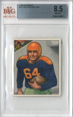 1950 Bowman #11 Ted Fritsch Sr.
