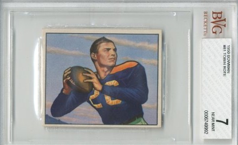 1950 Bowman #81 Tobin Rote RC