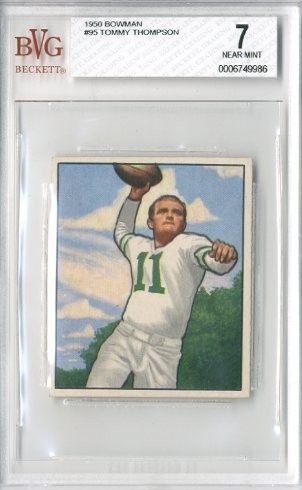 1950 Bowman #95 Tommy Thompson QB