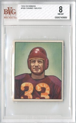 1950 Bowman #100 Sammy Baugh