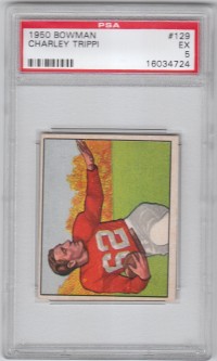 1950 Bowman #129 Charley Trippi front image