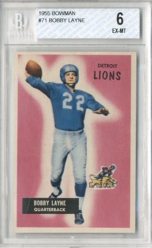 1955 Bowman #71 Bobby Layne