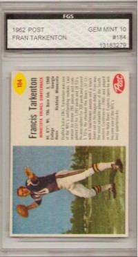 1962 Post Cereal #184 Fran Tarkenton
