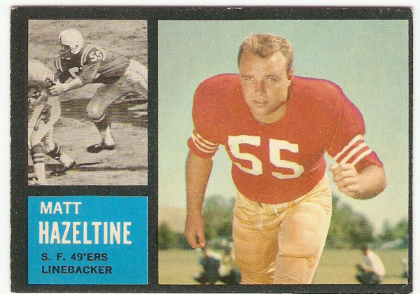 1962 Topps #160 Matt Hazeltine