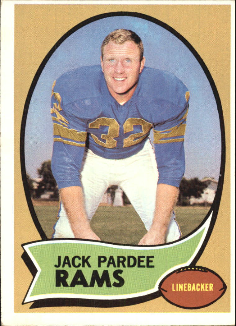 1970 Topps Los Angeles Rams Football Card 68 Jack Pardee EX eBay