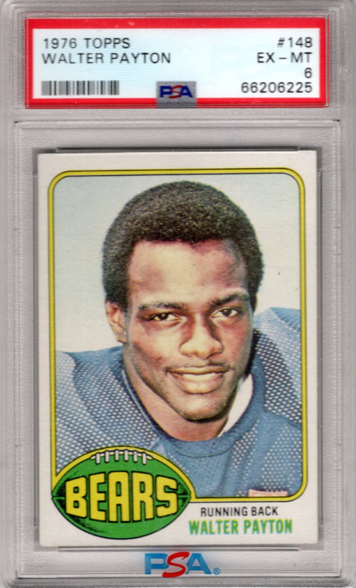 1976 Topps 148 Walter Payton RC Graded PSA EX MT 6 ExMt 6