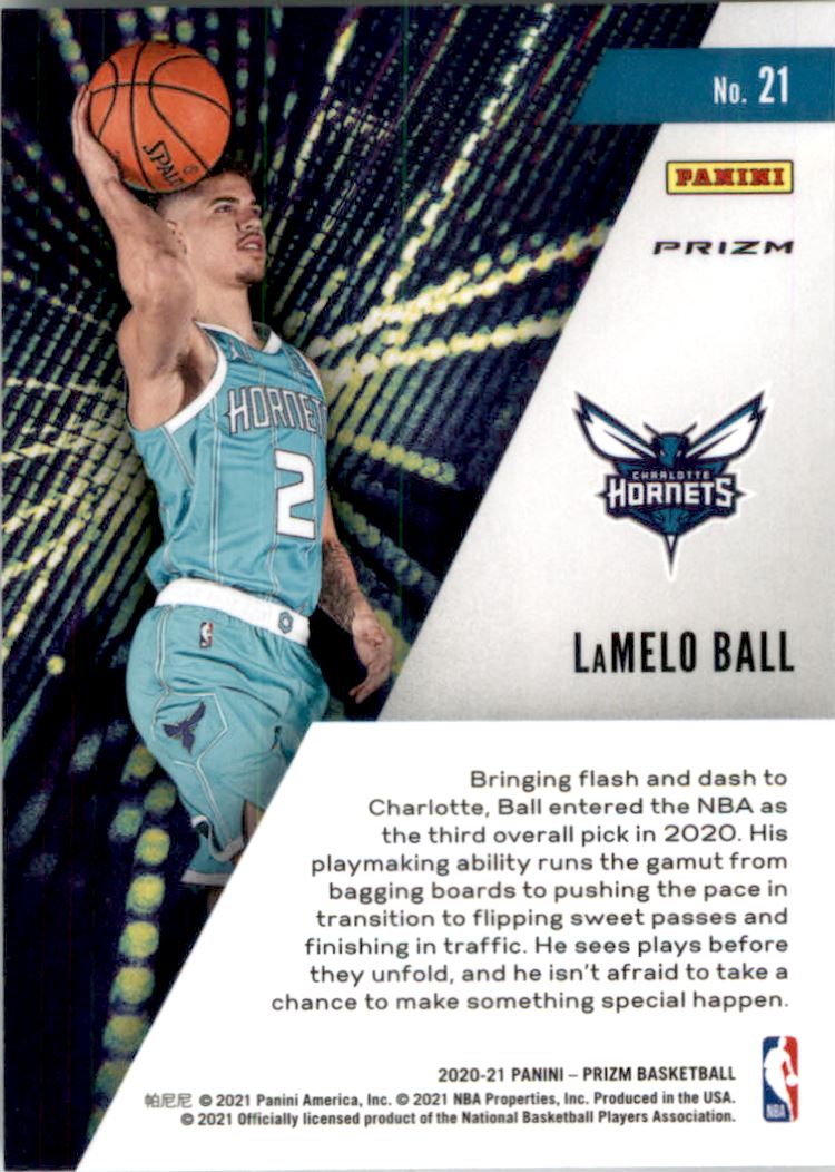 2020 21 Panini Prizm Instant Impact Prizms Silver 21 LaMelo Ball NM MT