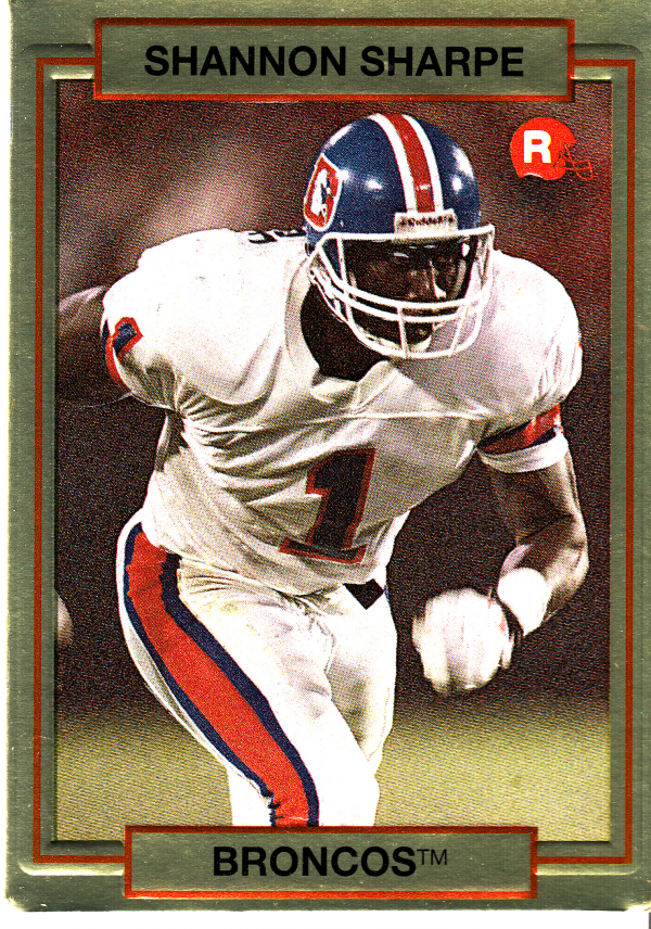 1990 Action Packed Rookie Update #46 Shannon Sharpe RC