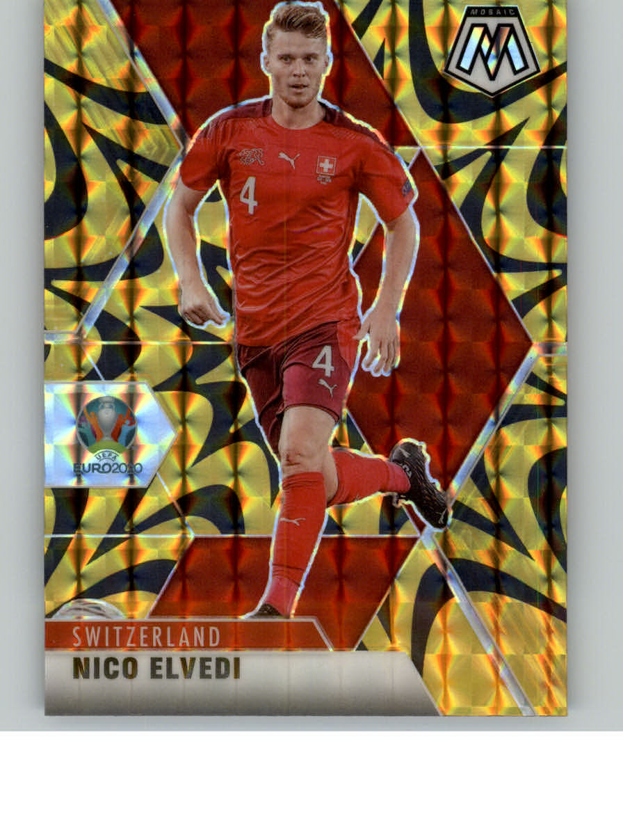 2020 21 Panini Mosaic UEFA Euro Mosaic Reactive Gold 185 Nico Elvedi