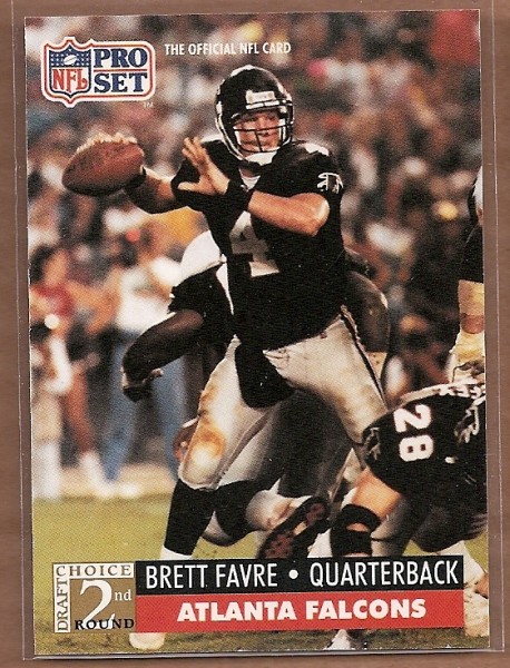 1991 Pro Set #762 Brett Favre RC