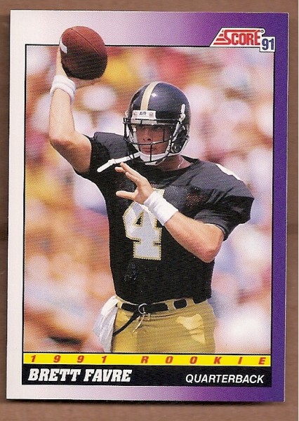 1991 Score #611 Brett Favre RC