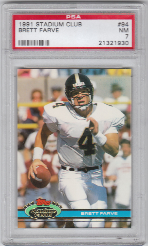 1991 Stadium Club #94 Brett Favre UER RC
