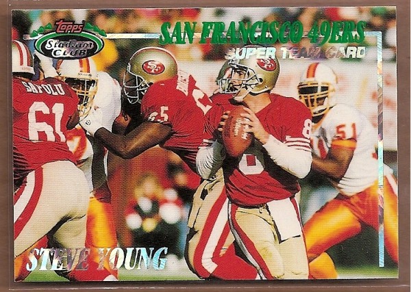 1993 Stadium Club Super Teams #15 49ers WIN/Steve Young