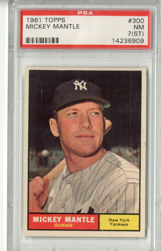 Topps Mickey Mantle Yankees Psa Nm Z Psa Nrmt