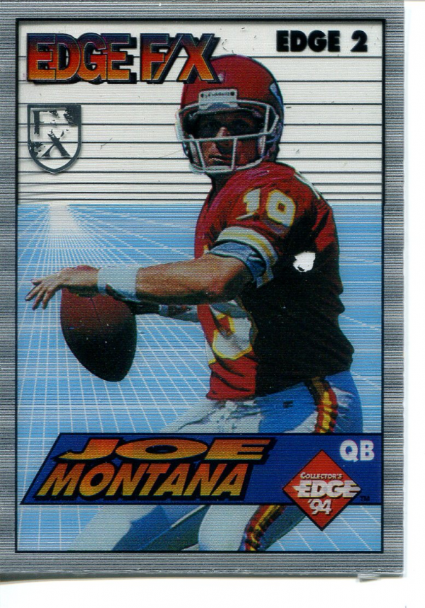 1994 Collector's Edge FX Silver Shield #2 Joe Montana