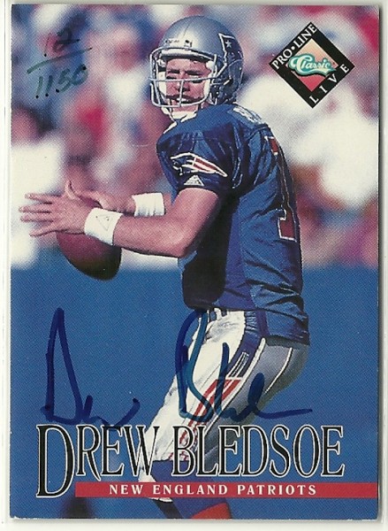 1994 Pro Line Live Autographs #13 Drew Bledsoe/1150