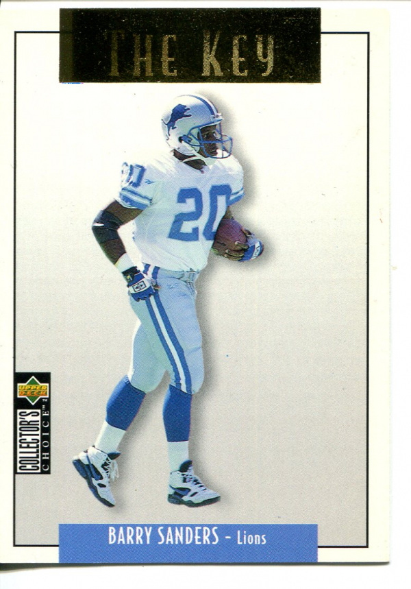1995 Collector's Choice Update Gold #U62 Barry Sanders K