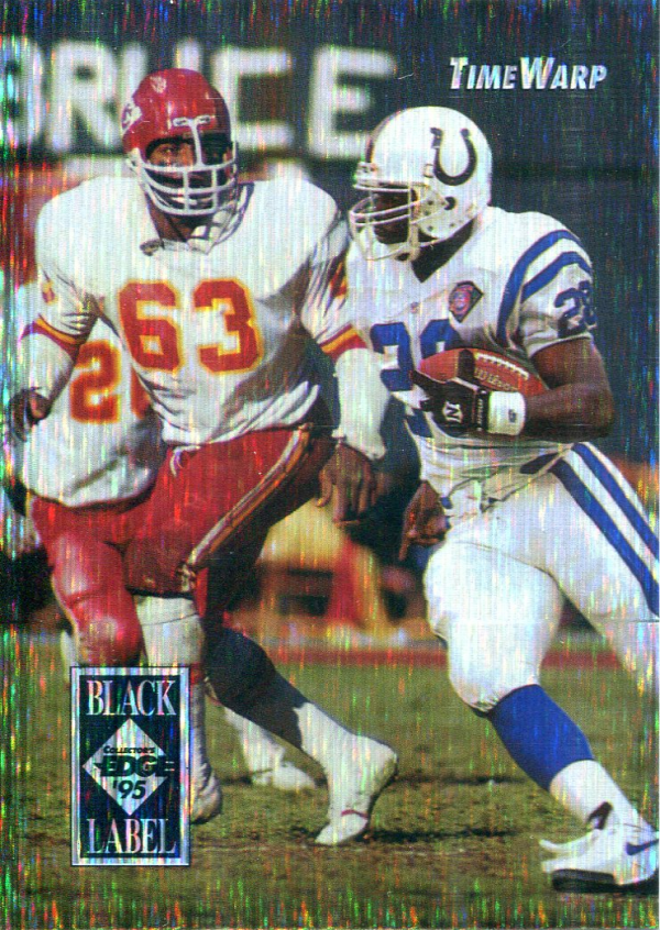 1995 Collector's Edge TimeWarp Black Label #8 Marshall Faulk/W.Lanier