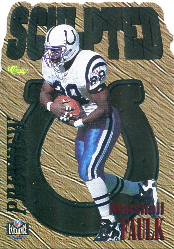 1995 Images Limited Sculpted Previews #NX5 Marshall Faulk