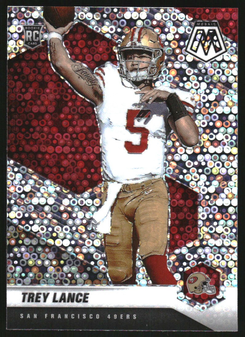 2021 Panini Mosaic Rookie Variations No Huddle 303 Trey Lance NM MT