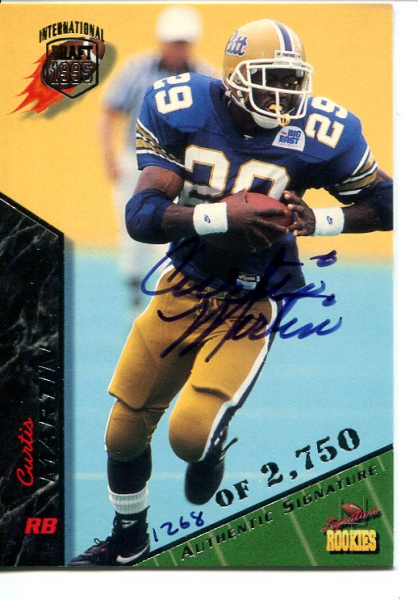 1995 Signature Rookies Autographs International #49 Curtis Martin
