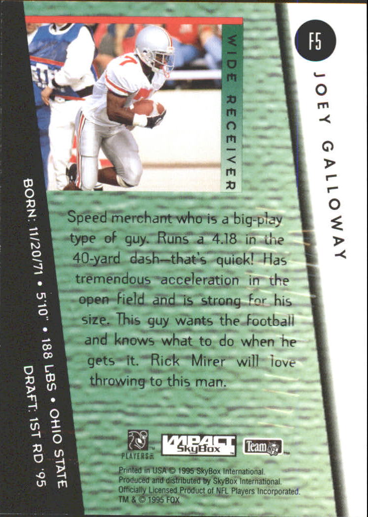 Skybox Impact More Attitude F Joey Galloway Nm Mt