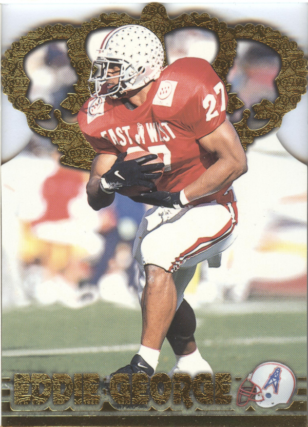 1996 Pacific Gold Crown Die Cuts #11 Eddie George