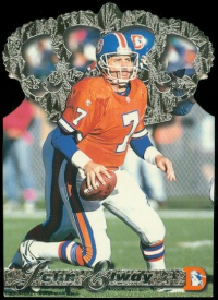 1996 Pacific Gold Crown Die Cuts Platinum #6 John Elway front image