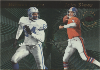 1996 Playoff Illusions Optical Illusions #5 J.Elway/H.Moore front image