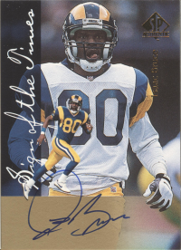 1997 SP Authentic Sign of the Times #10 Isaac Bruce front image