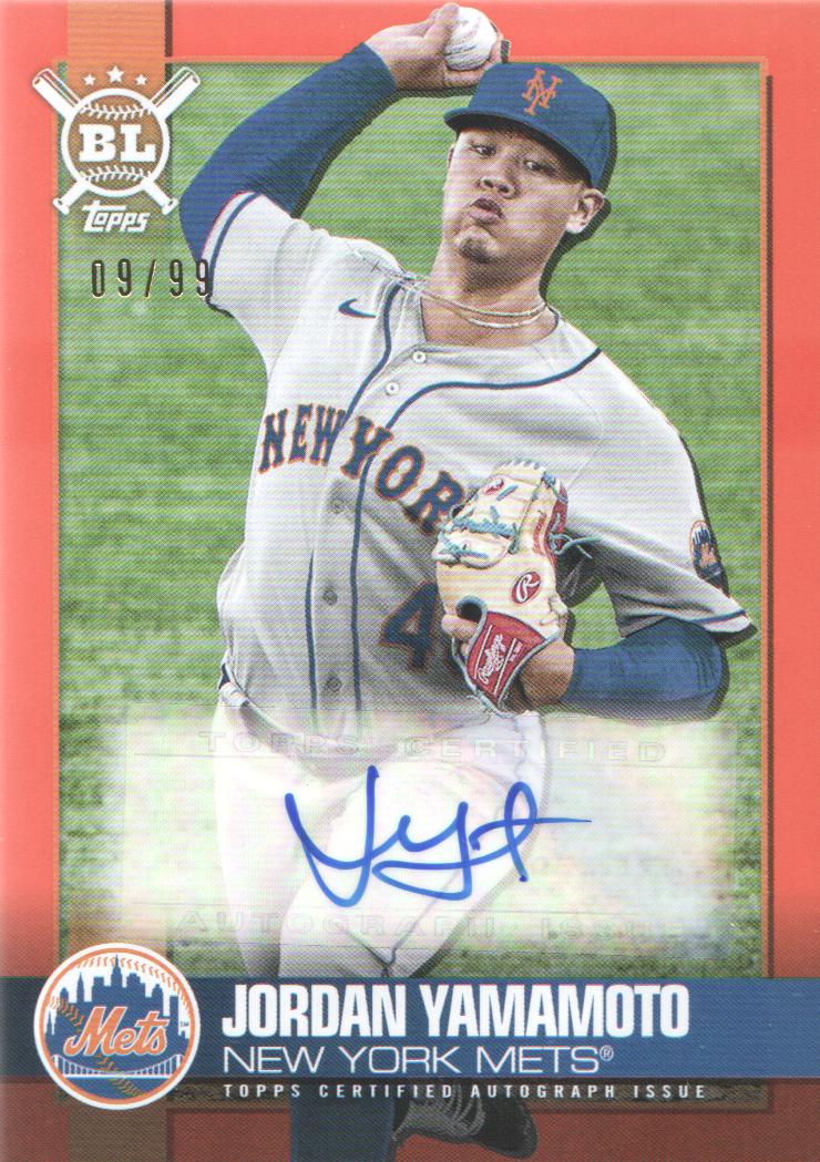 Topps Big League Autographs Electric Orange Blajy Jordan Yamamoto