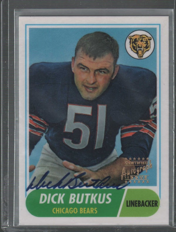 1997 Topps Stars Rookie Reprints Autographs #2 Dick Butkus