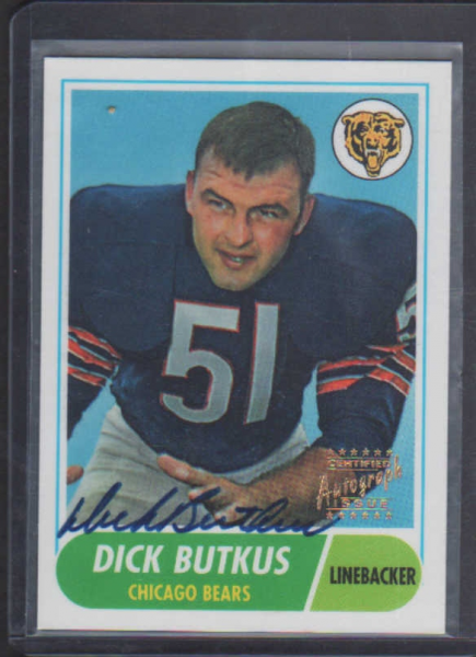 1997 Topps Stars Rookie Reprints Autographs #2 Dick Butkus