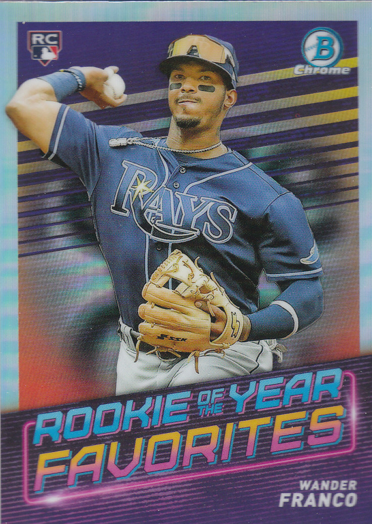 Bowman Chrome Rookie Of The Year Favorites Royf Wander Franco