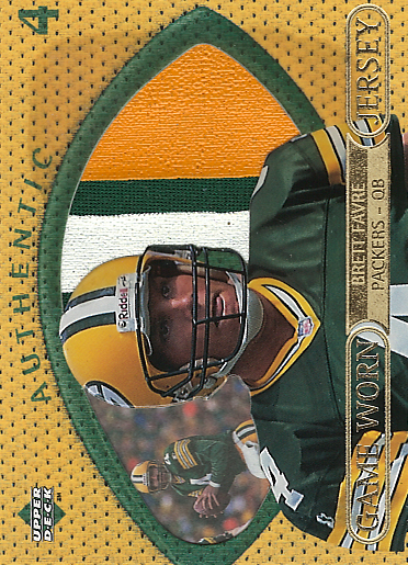 1997 Upper Deck Game Jerseys #GJ4 Brett Favre GRN