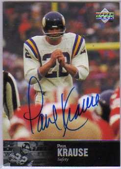 1997 Upper Deck Legends Autographs #AL128 Paul Krause
