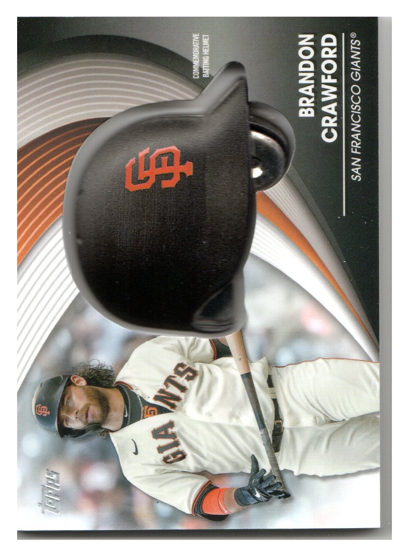 Topps Commemorative Batting Helmet Relics Bhbc Brandon Crawford