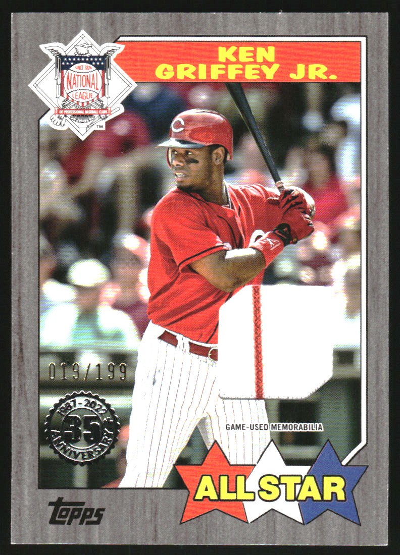 Topps Topps All Star Relics Black Asrkg Ken Griffey Jr Nm Mt