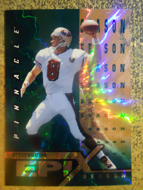 1997 Pinnacle Epix Emerald #E12 S.Young MOMENT