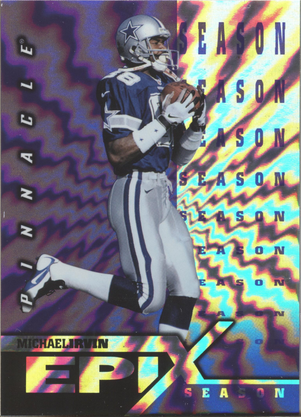 1997 Pinnacle Certified Epix Purple #E11 Michael Irvin SEASON